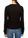 Grolla Ballerina Motif Silk Wool Cardigan Black - MAX MARA - BALAAN 5