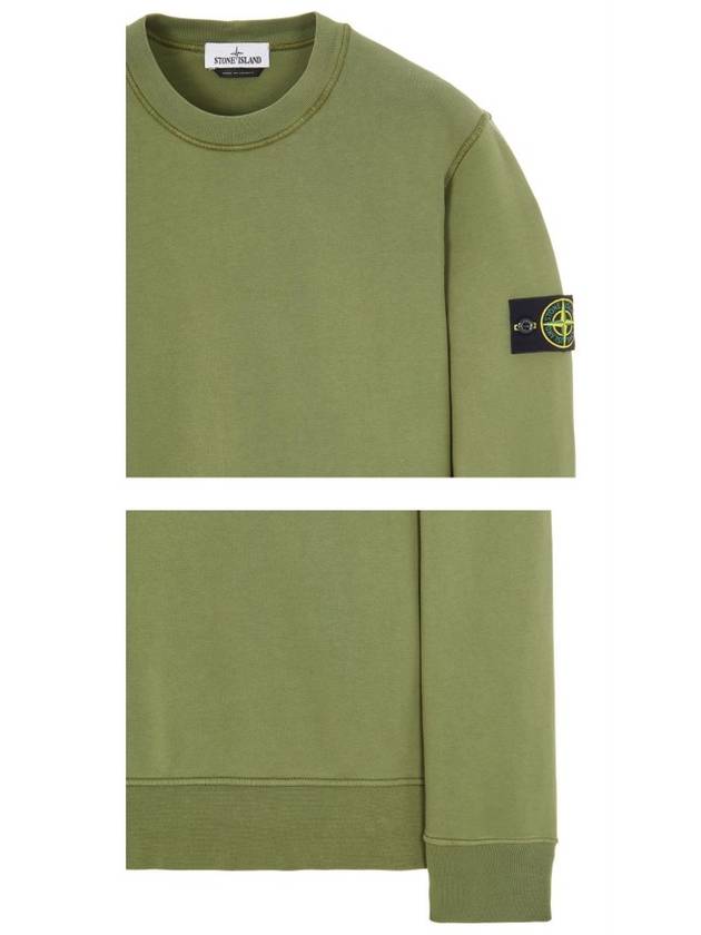 Wappen Patch Crew Neck Sweatshirt Green - STONE ISLAND - BALAAN 6