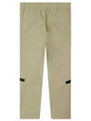 Loose Fit Cargo Straight Pants Beige - STONE ISLAND - BALAAN 3