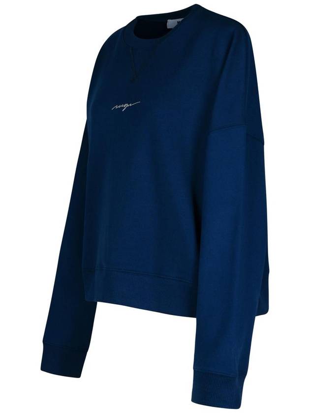 Msgm Navy Cotton Sweatshirt - MSGM - BALAAN 2