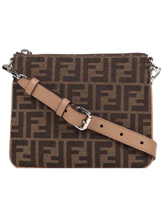 After FF Jacquard Cross Bag Brown - FENDI - BALAAN 2