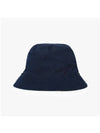 Cotton Reversible Bucket Hat Navy - BARBOUR - BALAAN 6