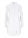 RWB Cotton Shirt Dress White - THOM BROWNE - BALAAN 2