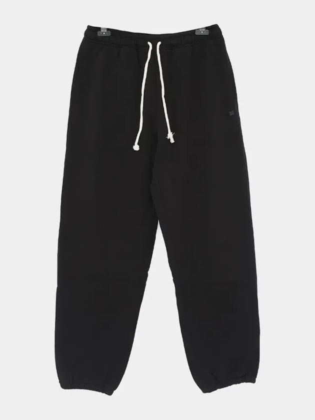 Face Logo Applique Track Pants Black - ACNE STUDIOS - BALAAN 4