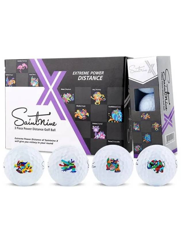 New high rebound 3 piece golf ball 12 balls - SAINTNINE - BALAAN 1