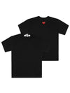 AX T340 051 1 PLAY Bag Red Heart Waffen Short Sleeve T Shirt - COMME DES GARCONS - BALAAN 2