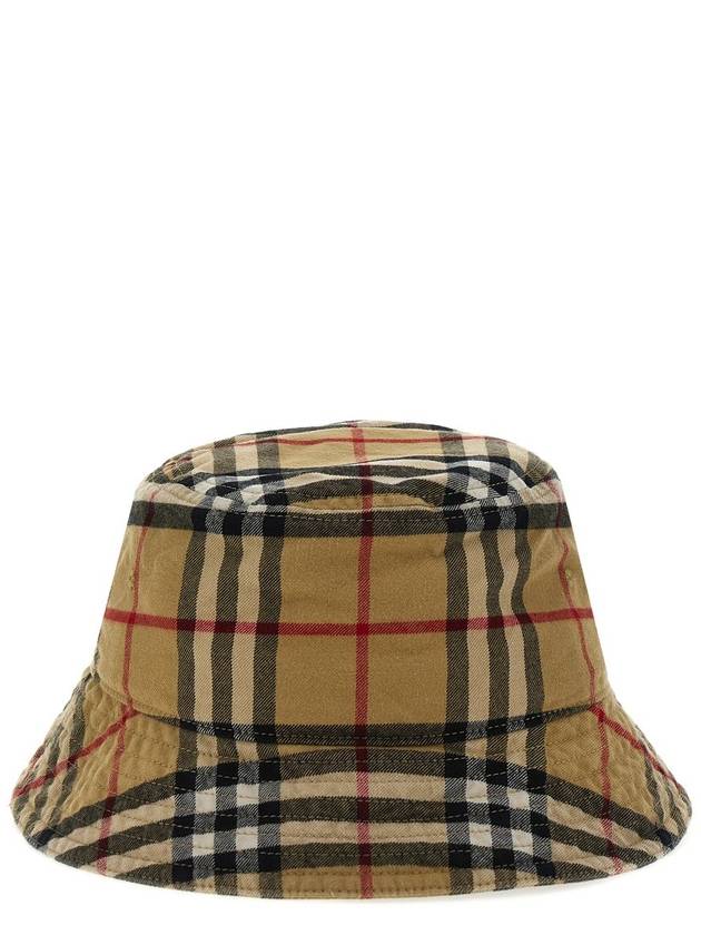 Check Cotton Bucket Hat Beige - BURBERRY - BALAAN 2