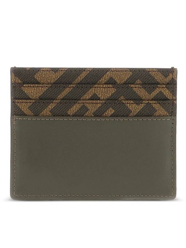 FF Square Leather Card Wallet Grey - FENDI - BALAAN 3