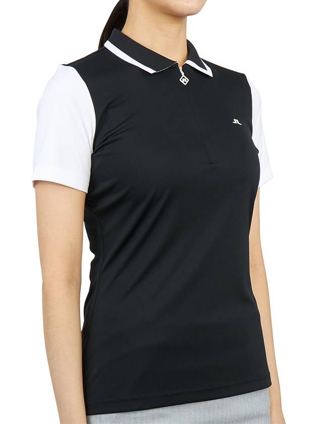 Women's Antonia Golf PK Shirt Black - J.LINDEBERG - BALAAN 4