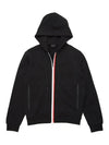 Men's Lining Logo Patch Hooded Zip-up Black - MONCLER - BALAAN 3