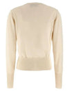 Bea Logo Cardigan Cream - VIVIENNE WESTWOOD - BALAAN 3