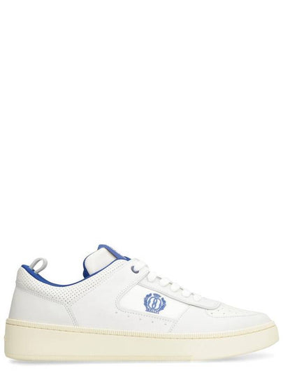 Riweira Embroidered Logo Low-Top Sneakers Blue White - BALLY - BALAAN 2