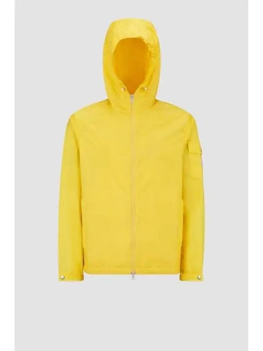 Etiache Rain Hooded Zip Up Yellow - MONCLER - BALAAN 1