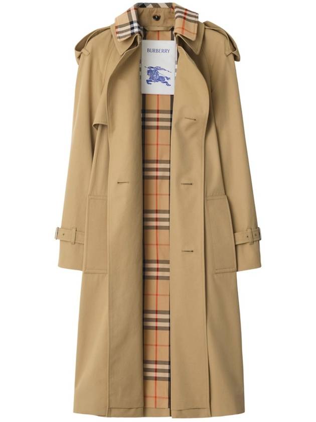 Notched Lapel Trench Coat Beige - BURBERRY - BALAAN 2