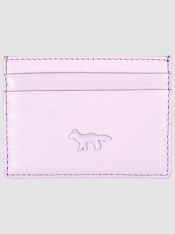 Fox Patch Card Wallet Lime Lilac - MAISON KITSUNE - BALAAN 2