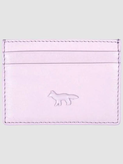 Fox Patch Card Wallet Lime Lilac - MAISON KITSUNE - BALAAN 3