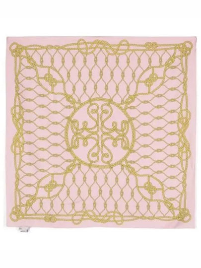 Rope Logo Silk Neckerchief Pink - TORY BURCH - BALAAN 2