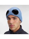 Signature Goggles Wool Beanie Blue - CP COMPANY - BALAAN 3