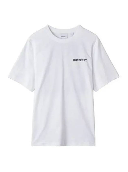 Monogram motif short sleeve t shirt white - BURBERRY - BALAAN 1