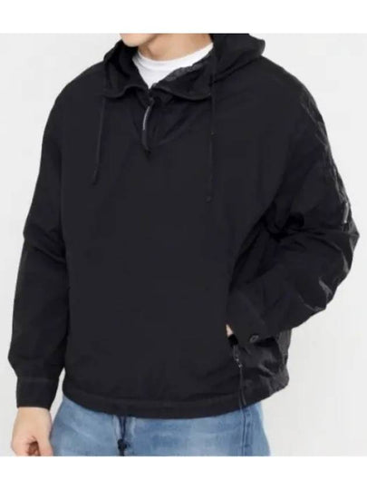 Taylon-L Half Zipped Hoodie Black - CP COMPANY - BALAAN 2