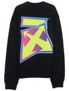 Men's Logo Degrade Printing Sweatshirt Black - OFF WHITE - BALAAN 4