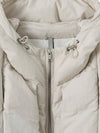 Hooded Muffler Cropped Puffer Padding Off-White - NOIRER FOR WOMEN - BALAAN 6