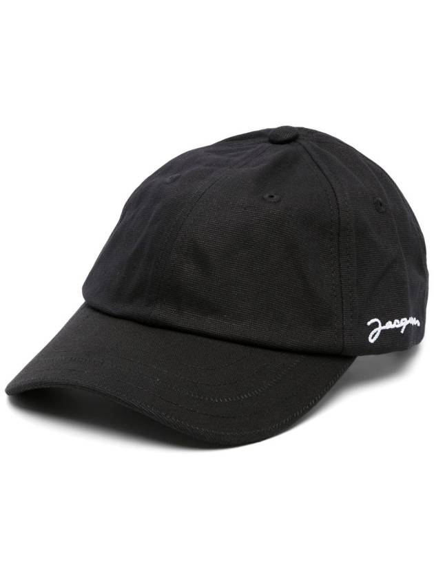 La Casquette Jacquemus Signature Ball Cap Black - JACQUEMUS - BALAAN 2