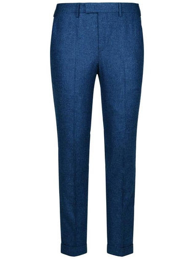 Pt01 Blue Wool Blend Trousers - PT01 - BALAAN 1