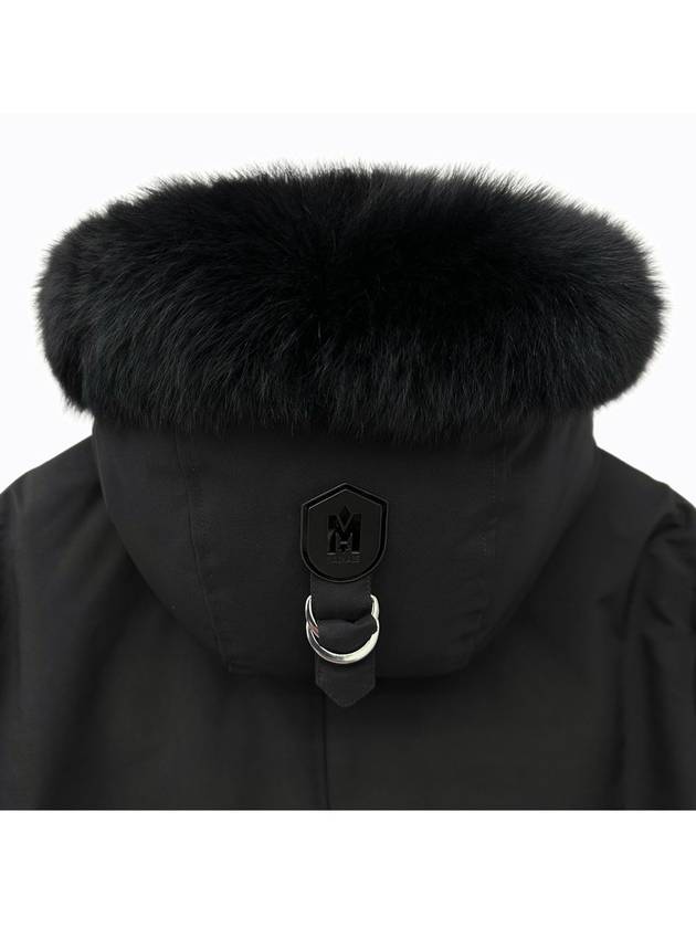 Edwardian Fur Hooded Down Parka Black - MACKAGE - BALAAN 8