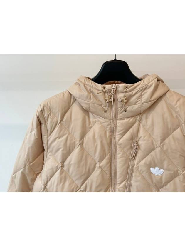 Oversized lightweight padded jacket HL9207 beige MENS - ADIDAS - BALAAN 3