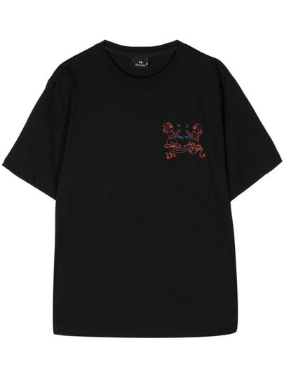 International Print Short Sleeve T-Shirt Black - PAUL SMITH - BALAAN 2