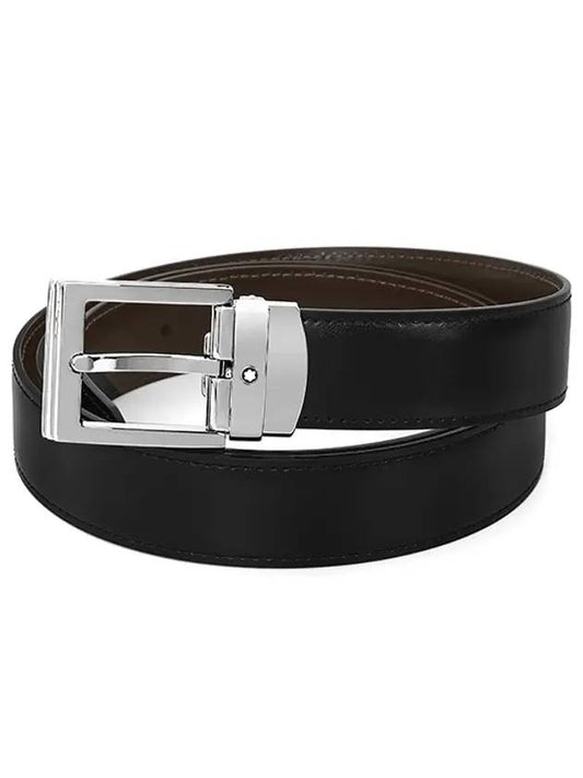 Classic Reversible Belt Black - MONTBLANC - BALAAN 1