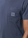 Logo Patch Pocket Short Sleeve T-Shirt Navy - STONE ISLAND - BALAAN 3