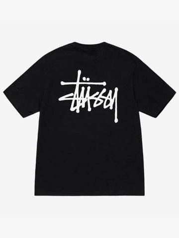 24SS Basic T Shirt Black 2024 1905000 - STUSSY - BALAAN 1