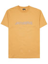 Raphia Logo Short Sleeve T-Shirt Yellow - JACQUEMUS - BALAAN 2