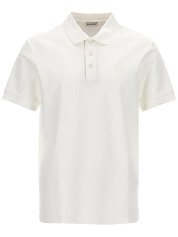 Burberry Logo Embroidery Polo Shirt - BURBERRY - BALAAN 1