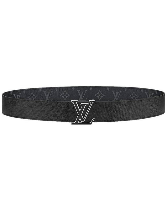 Initials Logo 40mm Reversible Leather Belt Black - LOUIS VUITTON - BALAAN 1