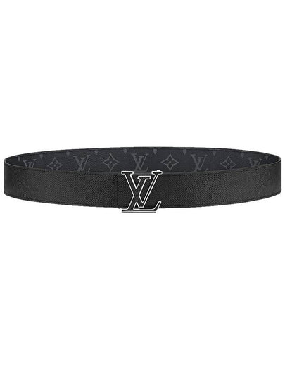 Initials Logo 40mm Reversible Leather Belt Black - LOUIS VUITTON - BALAAN 2