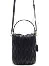 Matelasse Nappa Leather Bucket Bag Black - MIU MIU - BALAAN 5