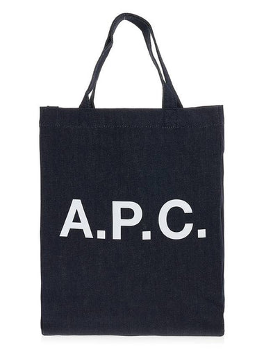 Eco Lou Logo Tote Bag Navy - A.P.C. - BALAAN 1