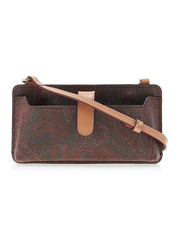 Paisley Phone Cross Bag Brown - ETRO - BALAAN 1