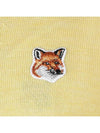 Fox Head Patch Classic Cardigan Soft Yellow - MAISON KITSUNE - BALAAN 7