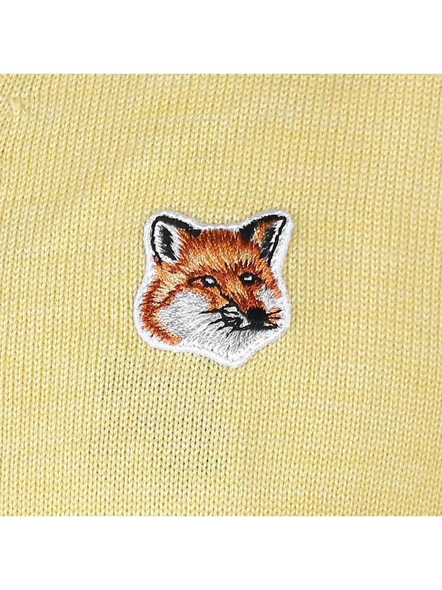 Fox Head Patch Classic Cardigan Soft Yellow - MAISON KITSUNE - BALAAN 7