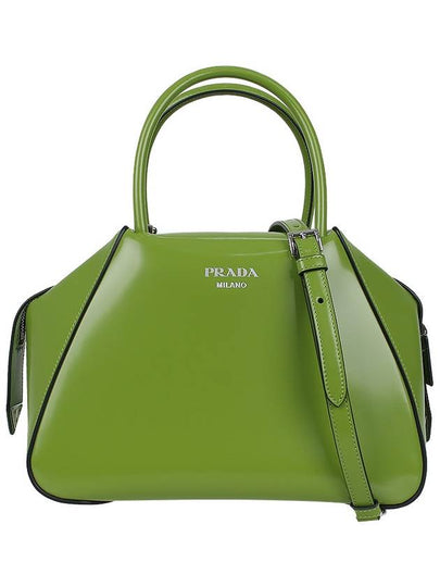 Brushed Supernova Hand Shoulder Bag Green - PRADA - BALAAN 2