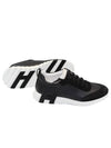 Bouncing Leather Low Top Sneakers Noir - HERMES - BALAAN 3