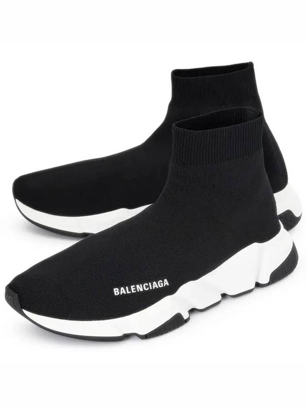 Speed Trainer  High Top Sneakers Black White - BALENCIAGA - BALAAN 2