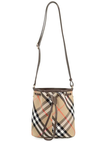 Check Bucket Bag Beige - BURBERRY - BALAAN 2