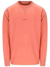 Logo Cropped Neck Oversized Fit Sweatshirt Salmon Pink - ACNE STUDIOS - BALAAN 2