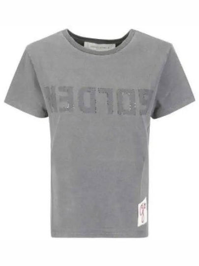 Distressed Slim-Fit Short Sleeve T-Shirt Grey - GOLDEN GOOSE - BALAAN 2