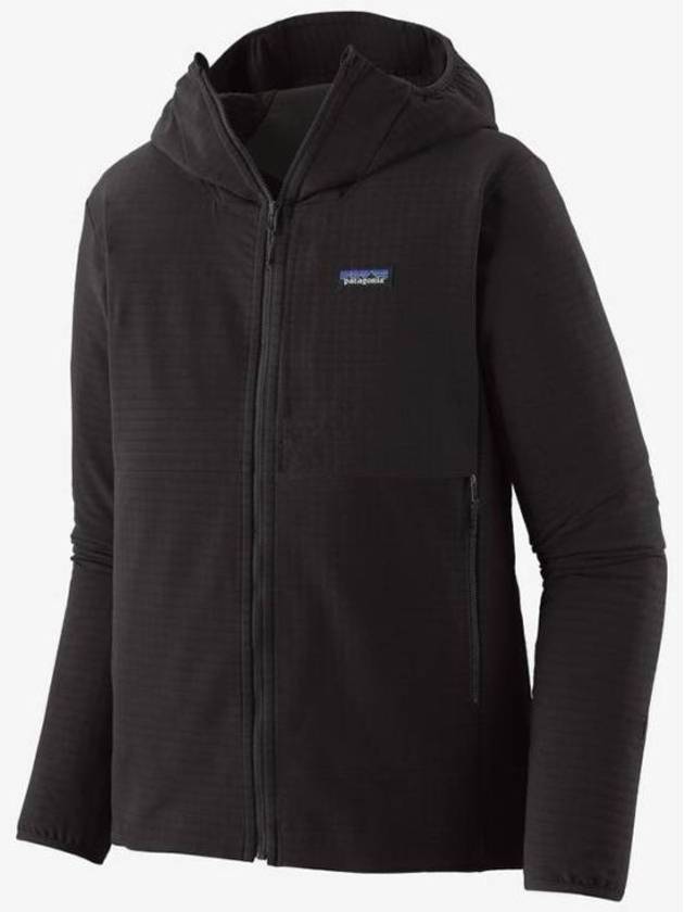 R1 TechFace Zip Up Hoodie Black - PATAGONIA - BALAAN 2